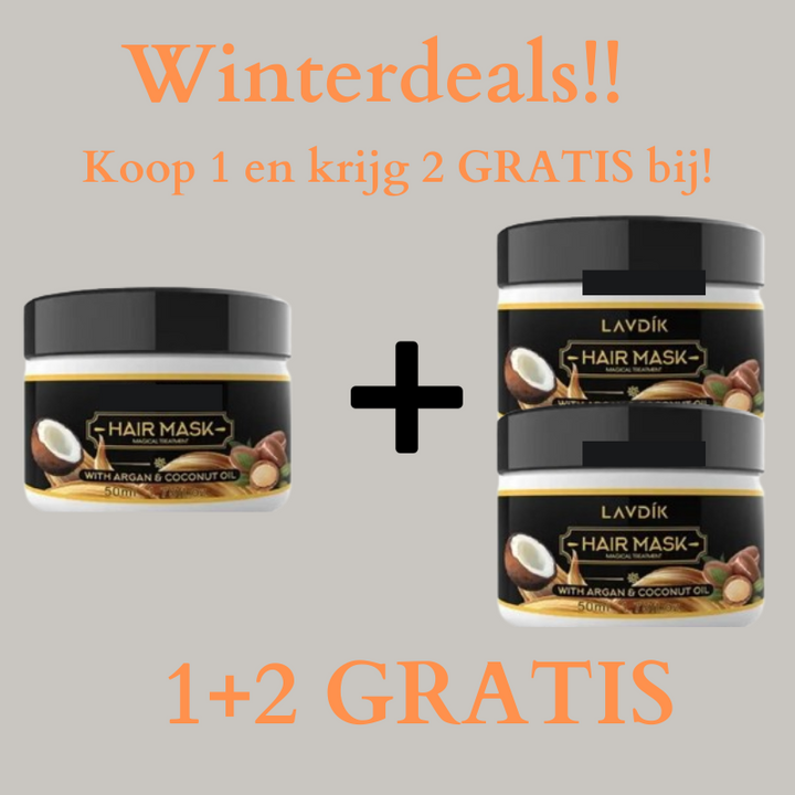 SoftGlow™ keratine | Haarmasker tegen uitdroging (1+2 GRATIS)