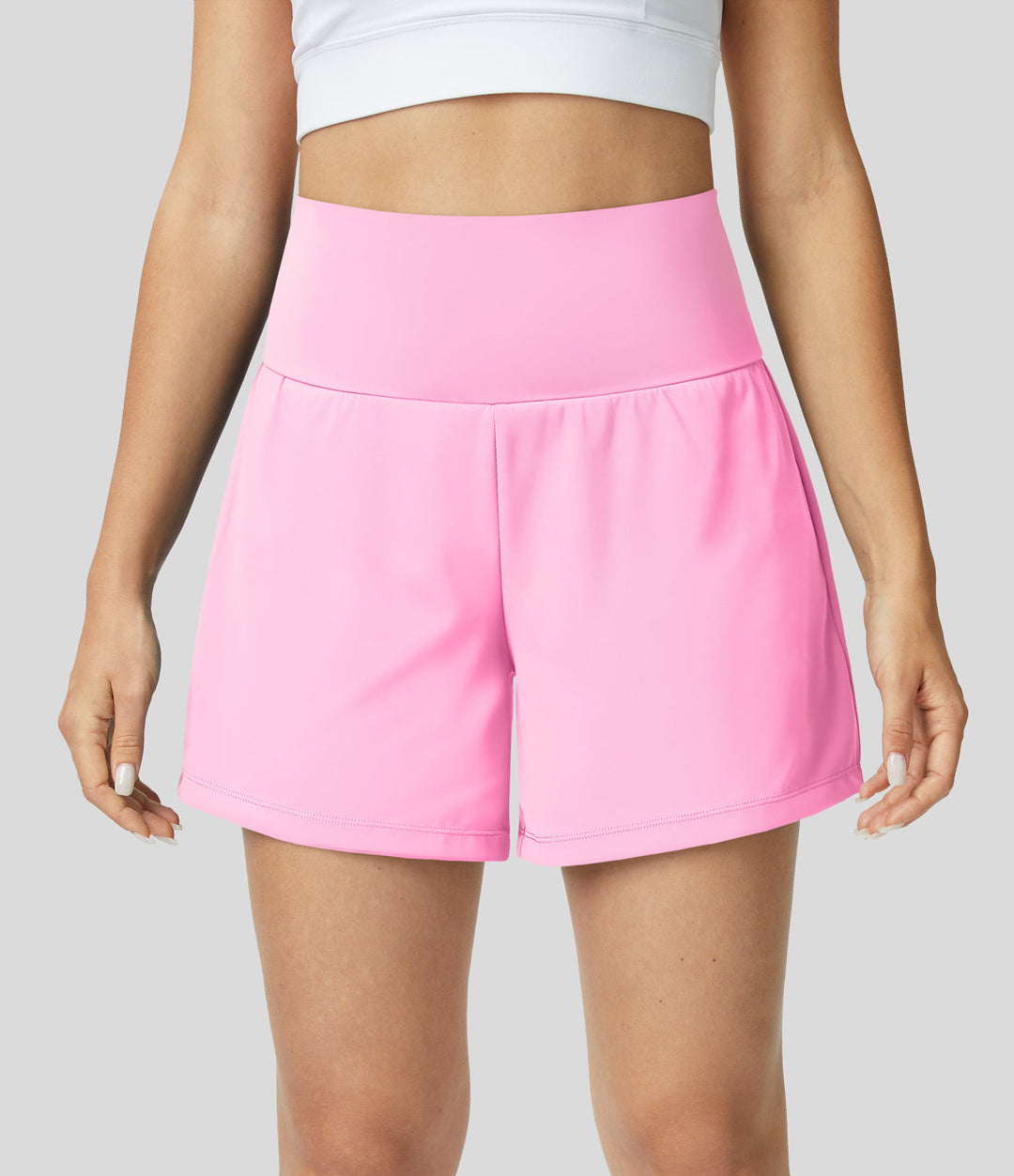 Hiliri™ | 2-in-1 yoga shorts with high waist, back pocket and side pocket