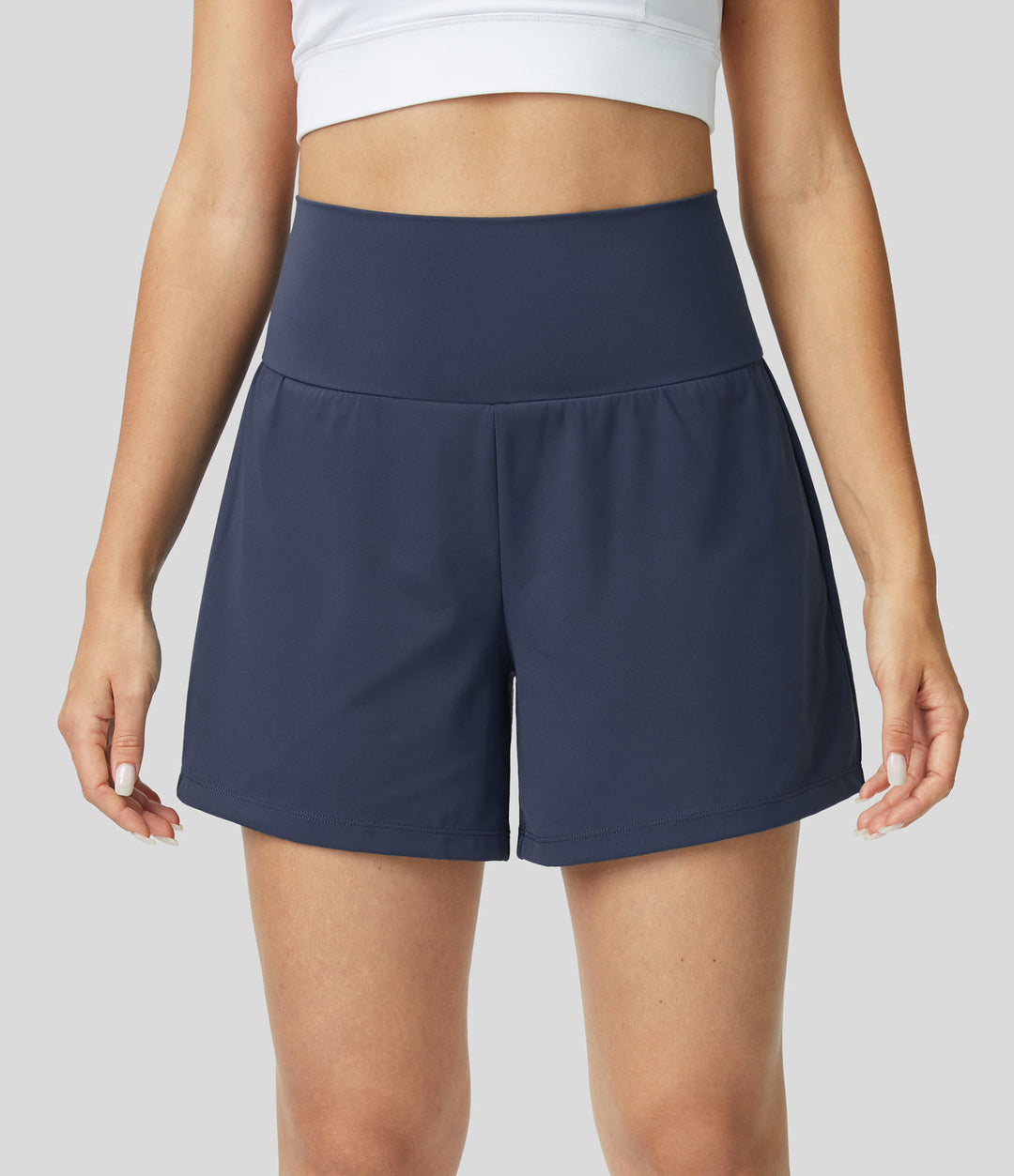 Hiliri™ | 2-in-1 yoga shorts with high waist, back pocket and side pocket