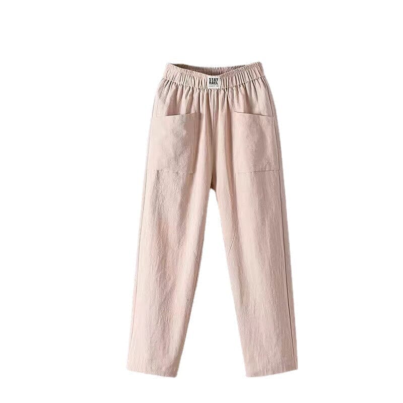 CAMILA - COTTON AND LINEN TROUSERS